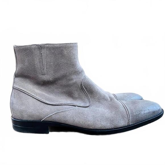 Carlo Pazolini Couture Tan Chelsea Suede Boots 41 IT /8.5 US
